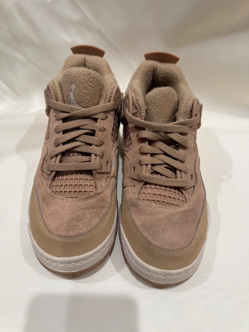 Air Jordan 4 Kids Toddler Size 1 Tan Suede Sneaker OG - Picture 6 of 6